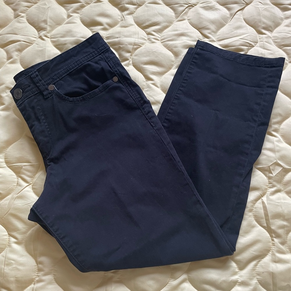 CALVIN KLEIN JEANS womens skinny crop black pants size 8